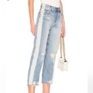 Blue and White Jeans with Classic Style